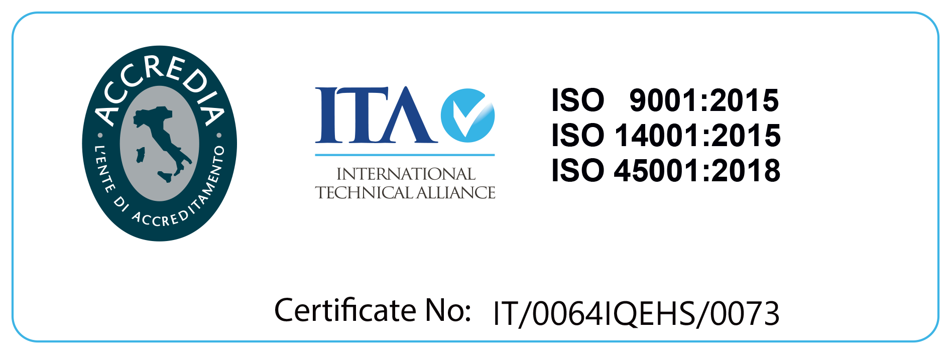 Logo Certificazione ISO ITA